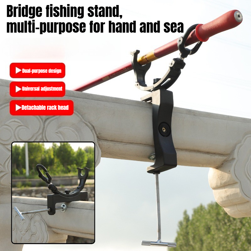 Fishing Kayak Rod Holder - 360 ° Draaibaar, verstelbaar, robuust hengelrek,