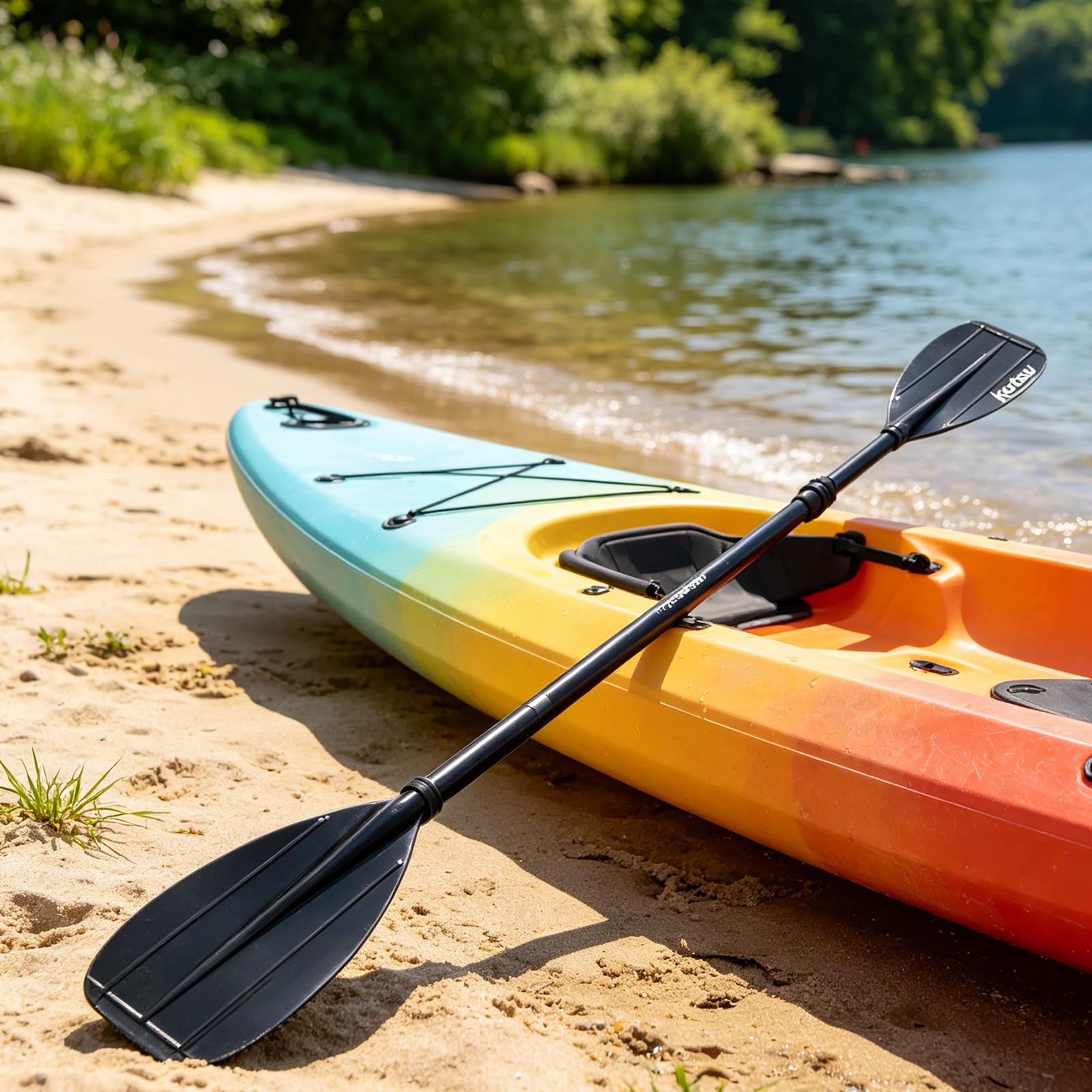 2-delige kajakpeddel van carbo - Fishing Kayak Paddle recensie en prijs